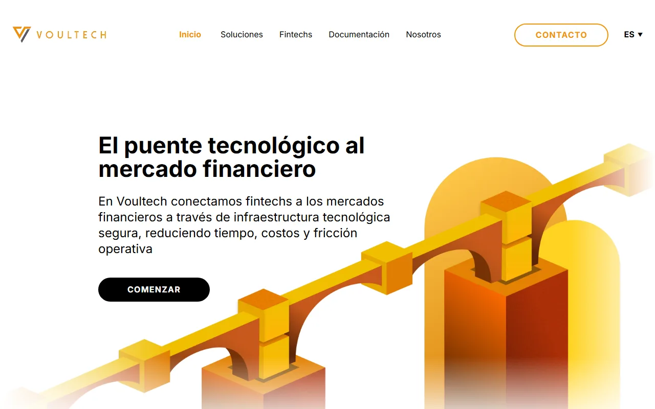 Captura del sitio web de Voultech